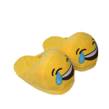 Unisex Cute Emoji Slippers Plush Fluffy Comfortable House Shoes for Kids Women Men